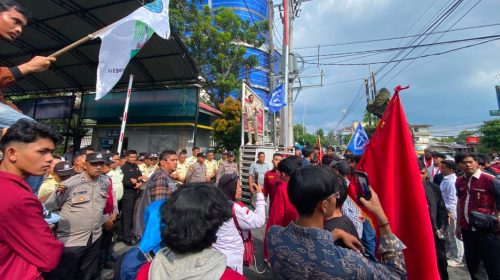 Aliansi Cipayung Plus Sumut Demo PLN UID Sumut, Soroti Blackout hingga Dugaan Korupsi