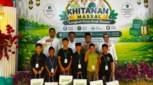 Pegadaian Syariah Gelar Khitanan Massal di Aceh Tamiang, 110 Anak Ikuti Program “Langkah Emas Anak Sholeh”
