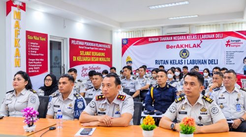 Dirjen Pemasyarakatan Tekankan Integritas dan Pembenahan Tata Kelola, Rutan Labuhan Deli Ikuti Pengarahan