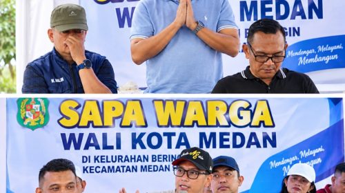 Kadis Perkimcikataru Dampingi Wali Kota Medan Sapa Warga, Penataan Sungai Babura Disiapkan