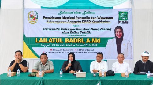 Lailatul Badri Gelar Pembinaan Ideologi Pancasila dan Wawasan Kebangsaan bagi Masyarakat Medan Tembung