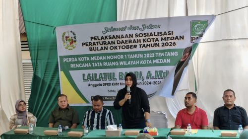 Banjir hingga Jalan Rusak Jadi Keluhan Warga, Lailatul Badri Siap Perjuangkan Aspirasi ke Pemko Medan