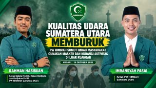 Kualitas Udara Memburuk, HIMMAH Sumut Imbau Warga Gunakan Masker dan Kurangi Aktivitas di Luar Ruangan