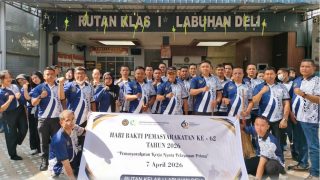 Rutan Labuhan Deli Gelar Aksi Bersih Lingkungan, Wujudkan Kepedulian di Hari Bakti Pemasyarakatan ke-62