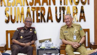 Sekdaprov Sumut dan LPTQ Audiensi ke Kajati Sumut Bahas Persiapan MTQ Provinsi 2026