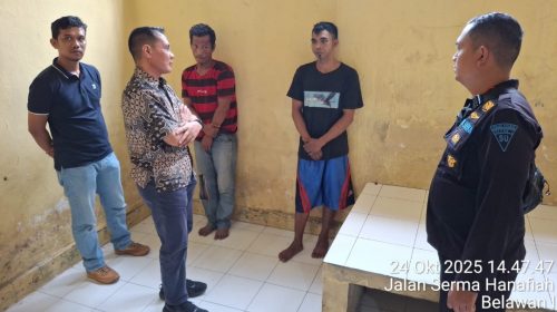 KAI Divre I Sumut dan Polsek Belawan Tangkap DPO Pencurian Aset Perkeretaapian