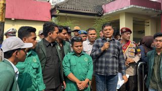 Aksi IPA Sumut di Polda, Desak Usut Dugaan Penutupan Sungai di Batu Bara