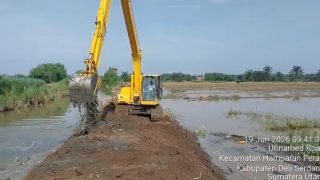 BBWS Sumatera II Normalisasi Anak Sungai Belawan di Hamparan Perak, Perkuat Pengendalian Banjir dan Dukung Irigasi Pertanian
