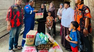 WCP Salurkan Paket Sembako untuk Dhuafa dan Anak Yatim di Lingkungan Cluster IV PGE Aceh Utara