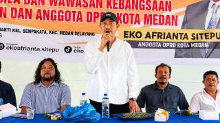 Eko Afrianta Sitepu Edukasi Masyarakat tentang Pentingnya Ideologi Pancasila dan Wawasan Kebangsaan