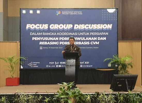 BPS Sumut Gelar FGD Penyusunan PDRB Triwulanan Dan Rebasis PDRB Berbasis CVM