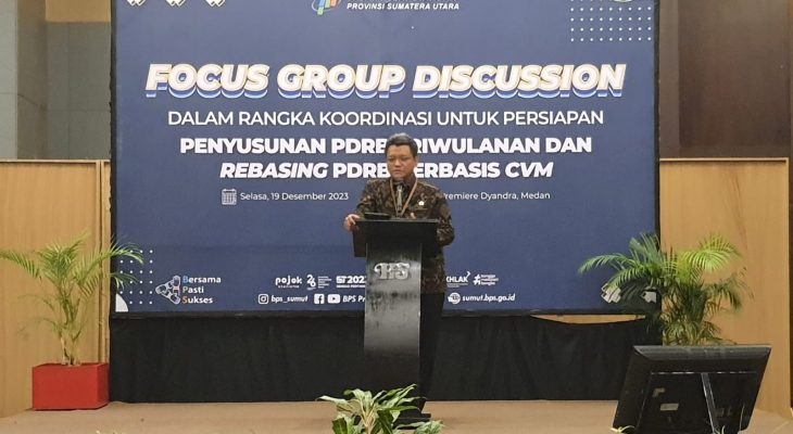 BPS Sumut Gelar FGD Penyusunan PDRB Triwulanan Dan Rebasis PDRB Berbasis CVM