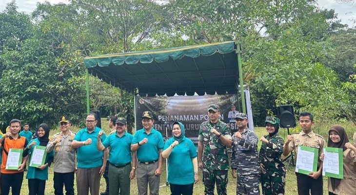 Penanaman Pohon di Seluruh Indonesia,  Kapolrestabes Medan : Wujudkan Indonesia Emas, Indonesia Maju yang Go Green