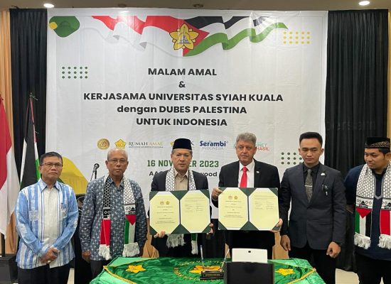 IDI Dan Universitas Syiah Kuala Berikan Beasiswa Pendidikan untuk Mahasiswa Palestina