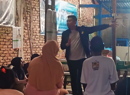 Caleg DPRD Medan, Habiburahman Sinuraya Edukasi Warga Cara Pencoblosan di Pemilu 2024
