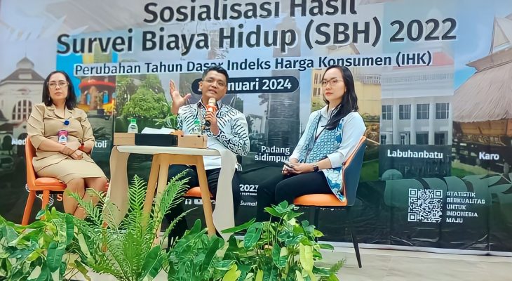 BPS Sumut Menambah Tiga Daerah Sebagai Survei Biaya Hidup(SBH) 2022