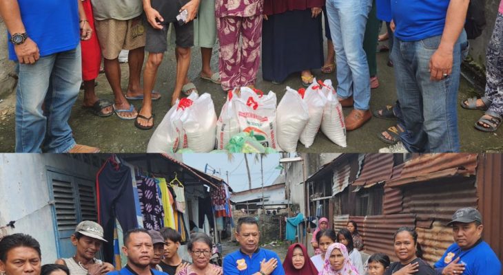 Tebar Manfaat kepada Warga di Jumat Barokah, Ketua Pewarta Berbagi Sembako ke Kaum Duafa