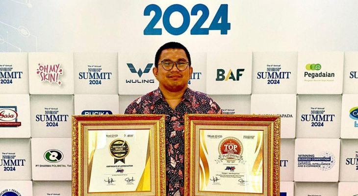 JNE Raih Dua Penghargaan di Ajang The 4th Annual Infobrand.id Summit 2024