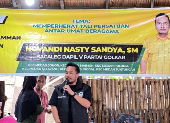 Tim Pemenangan Caleg Partai Golkar Novandi Nasty Sandya, SM Gelar Kegiatan Sosialisasi yang Menarik Warga