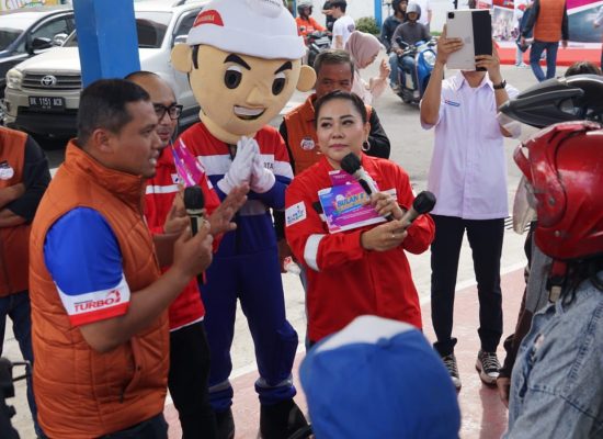 Bulan K3, Pertamina Patra Niaga Sampaikan Safety Campaign kepada Pelanggan di SPBU