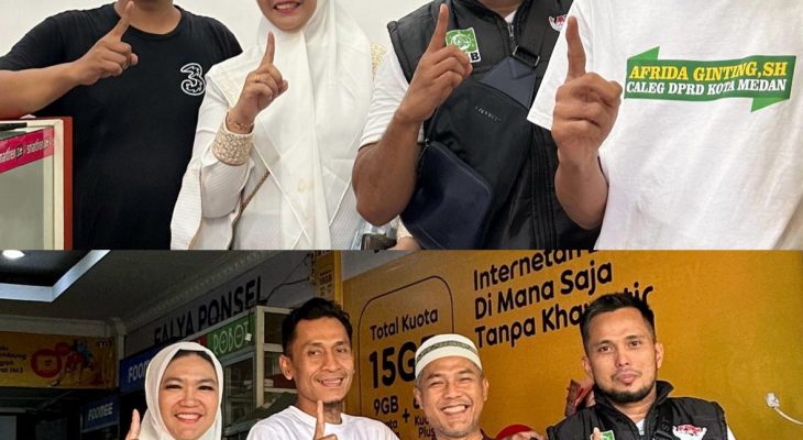 Afrida Ginting SH: Menuju Legeslatif Pejuang UMKM, Kuli Celluler Dapil 5 Kota Medan