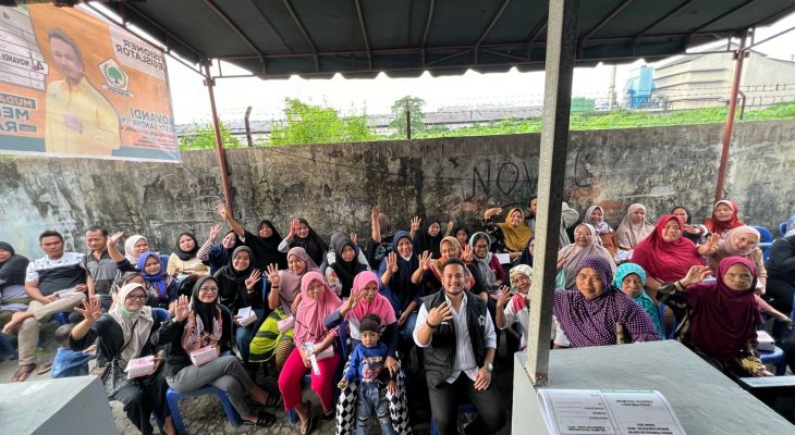 Temui Warga Kedai Durian, Caleg Novandi Nasty Sandya, SM Sosialisasi kan BPJS Kesehatan
