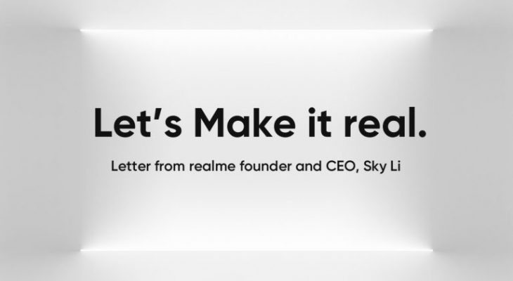 Surat Terbuka Sky Li, Founder dan CEO realme:   Let’s Make it real.
