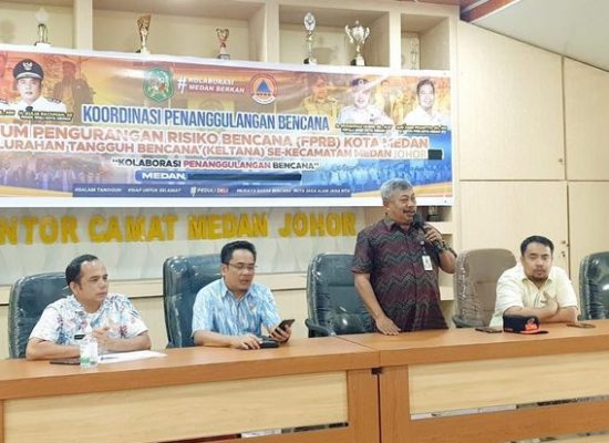 Koordinasi Penanggulangan Bencana, Forum Pengurangan Risiko Bencana (FPRB) Kota Medan dan Kelurahan Tangguh Bencana (Keltana) se – Kec. Medan Johor