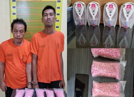 Polda Sumut Tangkap 2 Residivis Edarkan Ribuan Pil Ekstasi