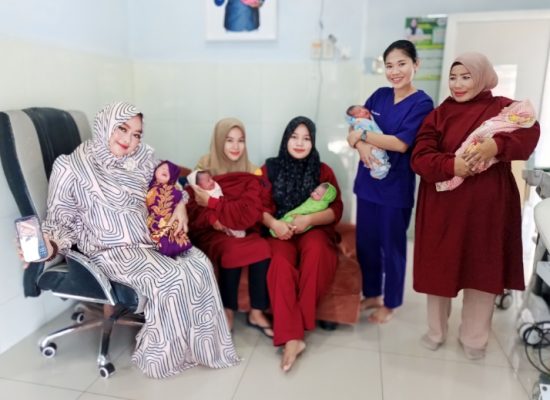 5 Bayi lahir di Klinik Praktek Bidan HJ Roma Uli Silalahi,S.ST.MKM