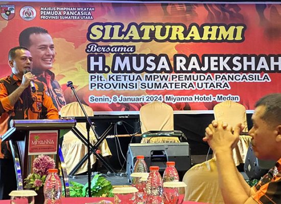 Silaturahmi MPW Pemuda Pancasila Sumut Bersama H.Musa Rajekshah