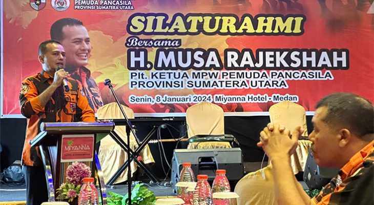 Silaturahmi MPW Pemuda Pancasila Sumut Bersama H.Musa Rajekshah