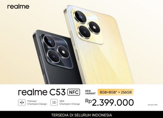 realme C53 bersama dengan realme C55 masuk ke dalam Top 5 Most-Shipped Smartphone Model in Southeast Asia berdasarkan laporan Q3 2023 Canalys. Membuktikan realme C Series menjadi Champion di wilayah Asia Tenggara.