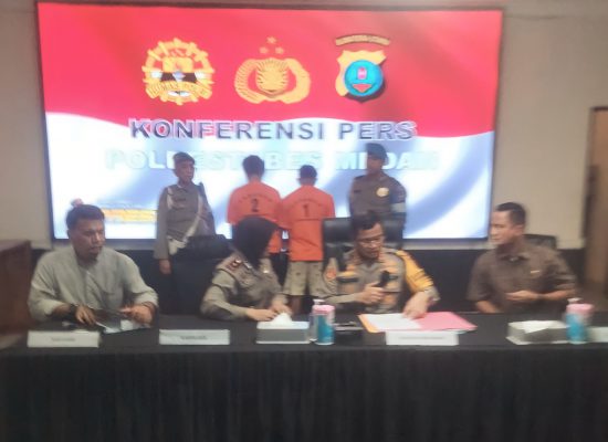 Dua Orang Komplotan Curanmor Ditangkap Polsek Medan Kota