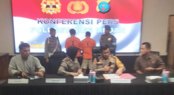 Dua Orang Komplotan Curanmor Ditangkap Polsek Medan Kota