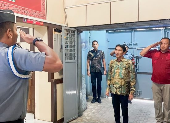 Beri Penguatan Bagi Petugas Kalapas Binjai Sambut Inspektur Wilayah V