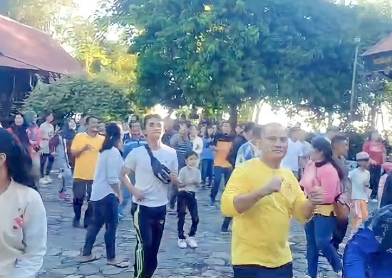 Relawan Kolaborasi Bobby Nasution Bersama Caleg DPRD Sumut  Dapil Sumut VIII Muhammad Ali Akbar Zebua, S.Kom Gelar Senam Gemoy untuk Pemenangan Prabowo-Gibran