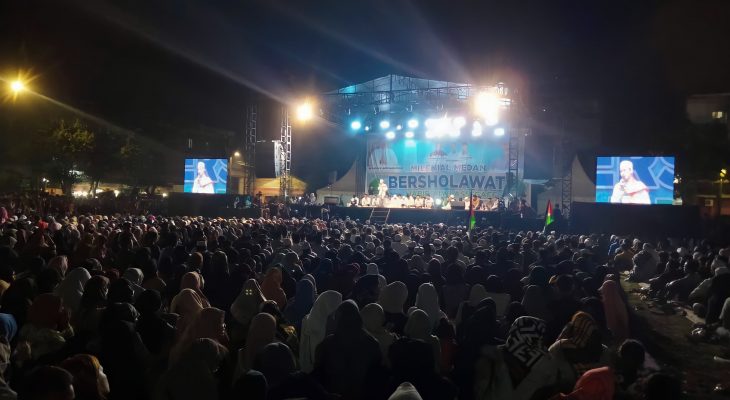 Sukseskan Pemilu 2024,Creative Anak muda Sumut Gelar Medan Bersholawat di Hadiri 10.000 jiwa