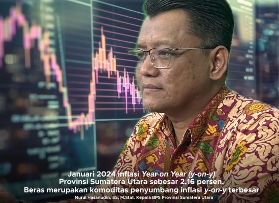 Januari 2024, Sumut Inflasi 2,16 Persen