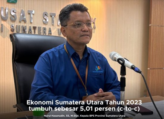 Ekonomi Sumut 2023 Tumbuh Sebesar 5,01 Persen