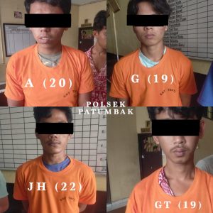 Dalam Waktu 2 Jam, 4 Dari 10 Pelaku Pemerkosa Mahasiswi Diciduk Tim Opsnal Polsek Patumbak