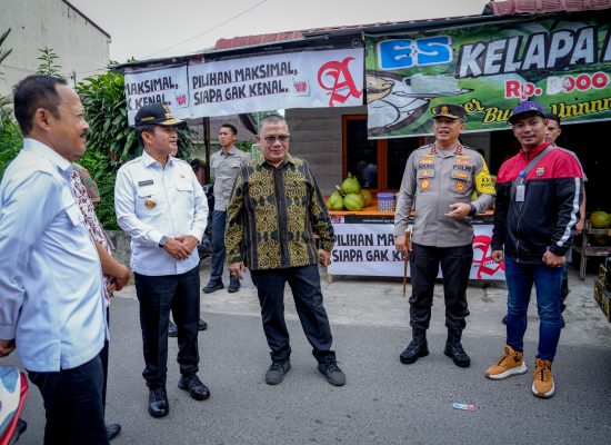 Kapolda Sumut Tinjau TPS Pastikan Pemungutan Suara Aman