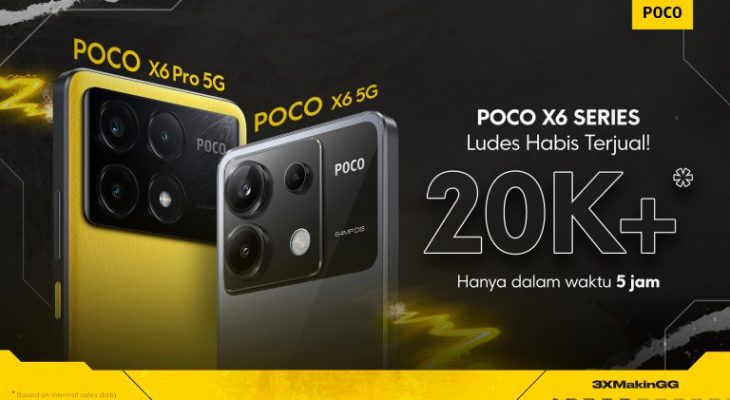 POCO X6 Series Ludes Terjual Lebih dari 20 Ribu unit hanya dalam 5 Jam!