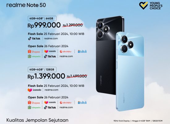 Jaminan Performa Lancar 48 Bulan dan Kualitas Jempolan,  realme Note 50 Resmi Meluncur di Indonesia dengan Harga Spesial Mulai dari Rp999.000
