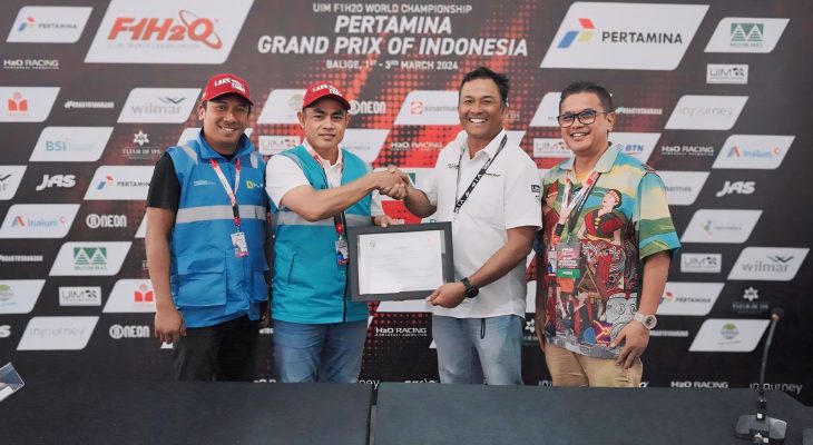 Pertama di Pulau Sumatera, Kejuaraan Dunia F1 Powerboat 2024 Resmi Gunakan Renewable Energy Certificate (REC)
