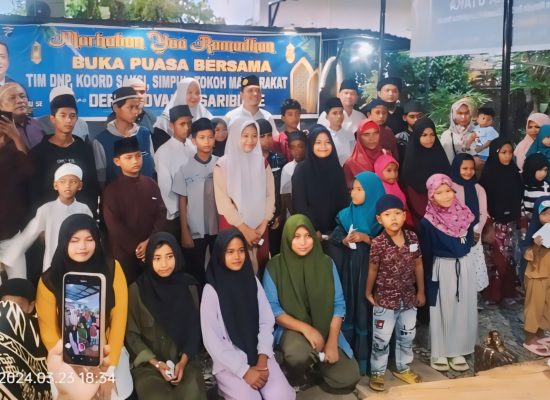 Gelar Buka Puasa Bersama Defri Noval Pasaribu Berbagi Santunan kepada Anak Yatim