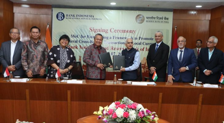 BI dan Reserve Bank of India Sepakati Kerjasama untuk Mendorong Mata Uang Lokal di Masing-Masing Negara