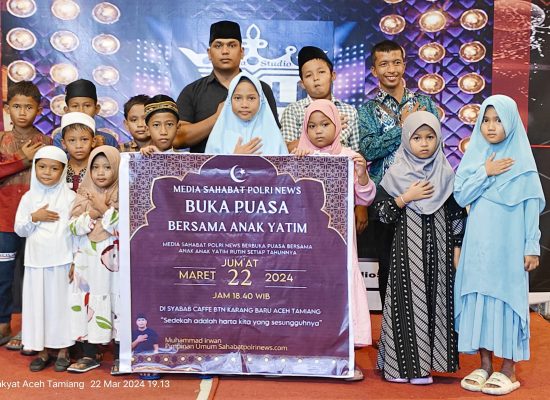 Sahabat Polri Aceh Buka Puasa Bersama Anak Yatim