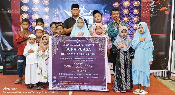 Sahabat Polri Aceh Buka Puasa Bersama Anak Yatim