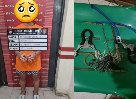 Reskrim Polsek Medan Baru Tangkap Pemanah Marchel William Marbun